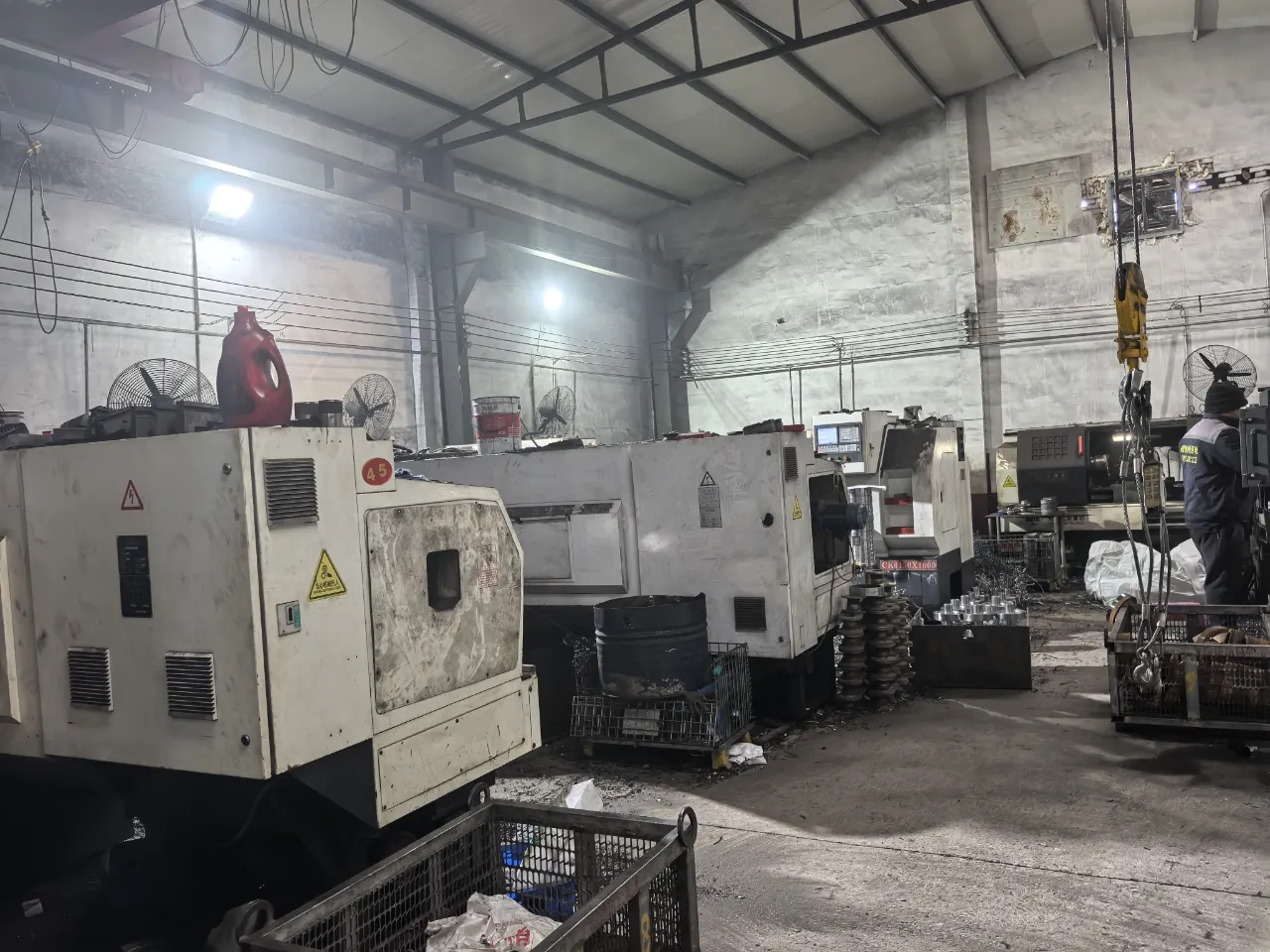 CNC machining equipment used to manufacture precision-bore sprocket components