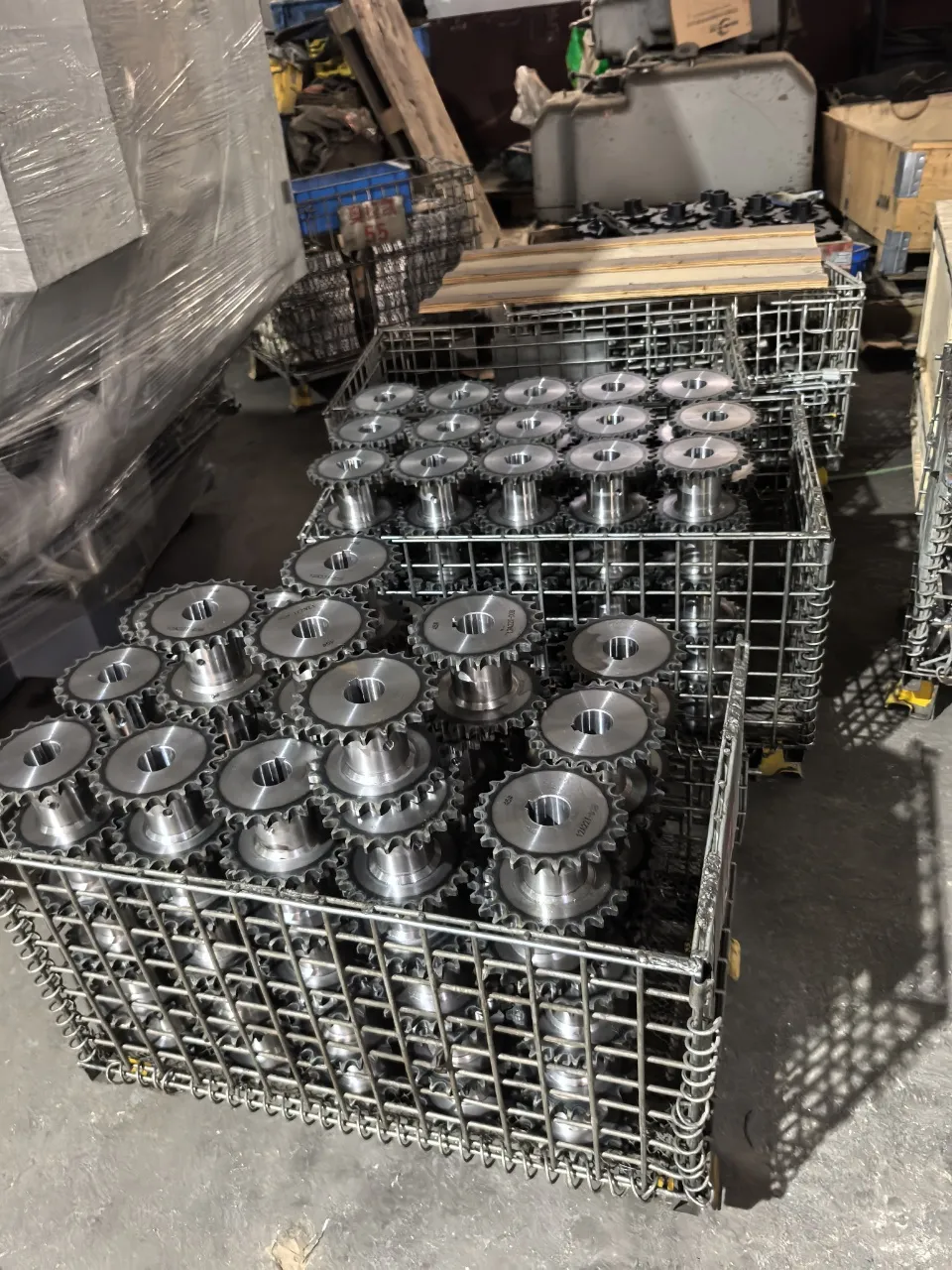 CNC sprocket machining center at Ever-Power calibrated for both ANSI and ISO tooth profiles